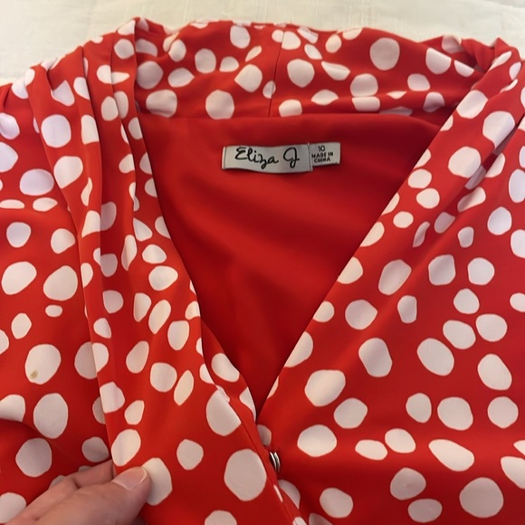 Eliza J orange polka dot dress - Picture 6 of 6